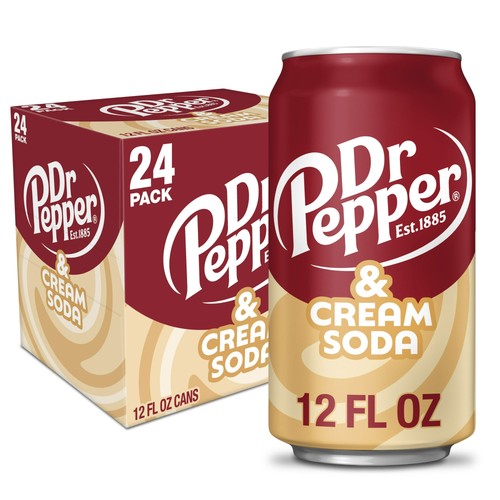 Dr pepper & Cream Soda 12 Pack