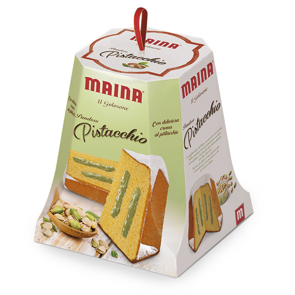 Maina Il Golosone Pandoro med pistachio 12X750g,-