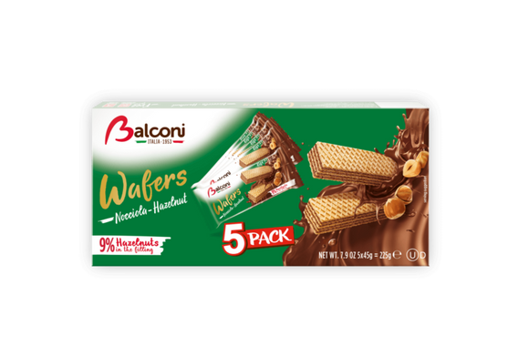 Balconi Wafers Hazelnuts  Multi 20x 5x45 Gr